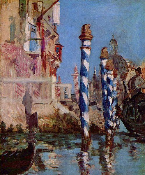 Edouard Manet Canale Grande in Venedig Norge oil painting art
